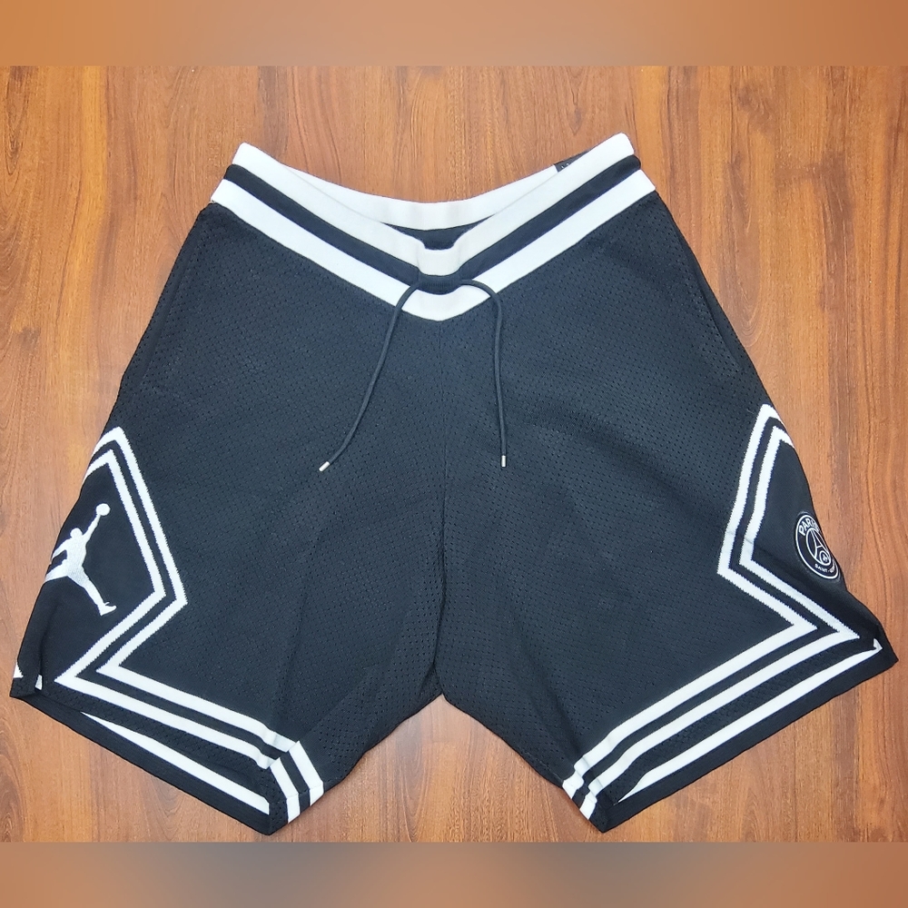 RARE Nike Air Jordan PSG Paris SaintGermain Diamond Logo Knit Shorts 2018 XL